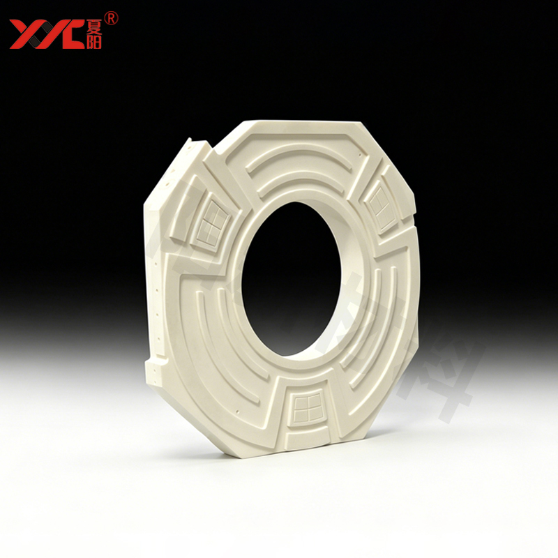 99氧化铝陶瓷|聚焦环等离子刻蚀|平面度0.003|半导体设备底座加工