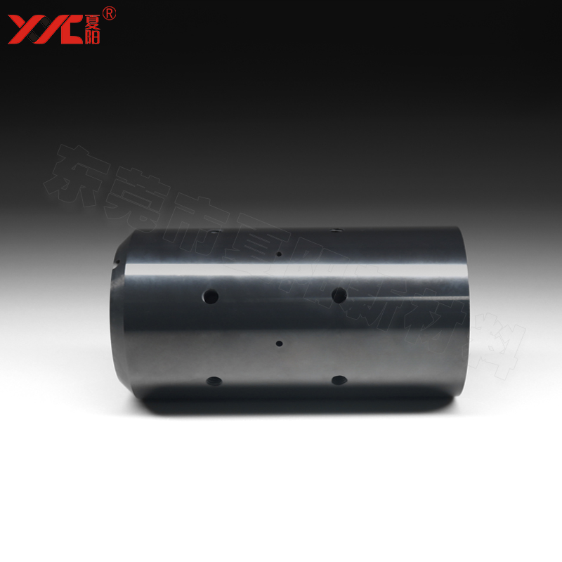 氮化硅陶瓷|绝缘陶瓷活塞套|SI3N4打样衬套|多孔件五轴cnc精加工